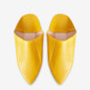 LEATHER SLIPPERS MOROCCO Shoes Leather Unisex Babouches Yellow