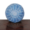 Outdoor pouf ottoman, weather-resistant, lightweight design