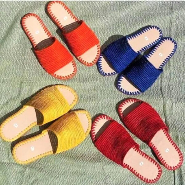 Multi Color Raffia Sandals, Moroccan Raffia Shoes, Bohemian Shoes, Slide Raffia shoes,Pink Raffia Sandals, Raffia Sandals, Raffia Shoes, Raffia Slides, Flat Sandals, Mules, Straw Sandals, Boho Sandals, Mother's Day