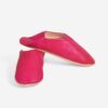 Womens Moroccan Leather Babouche Slippers