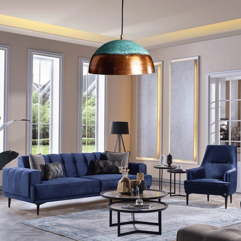 Copper pendant light featuring a handcrafted design, rich finish, and adjustable chain for versatile use. copper pendant light